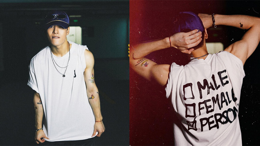 Jackson Wang's tattoos from Got7 South Korean boy group