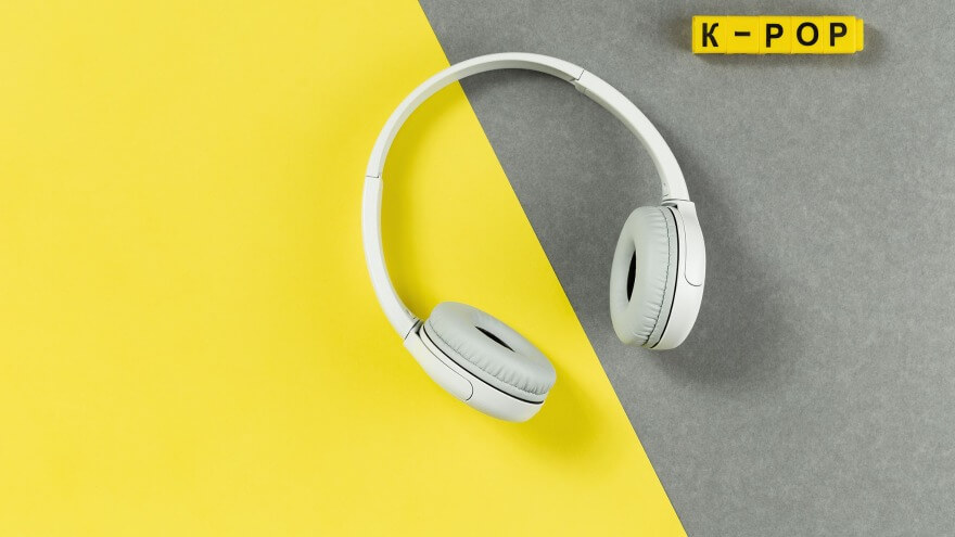 Headphones to listening to some K-Pop music