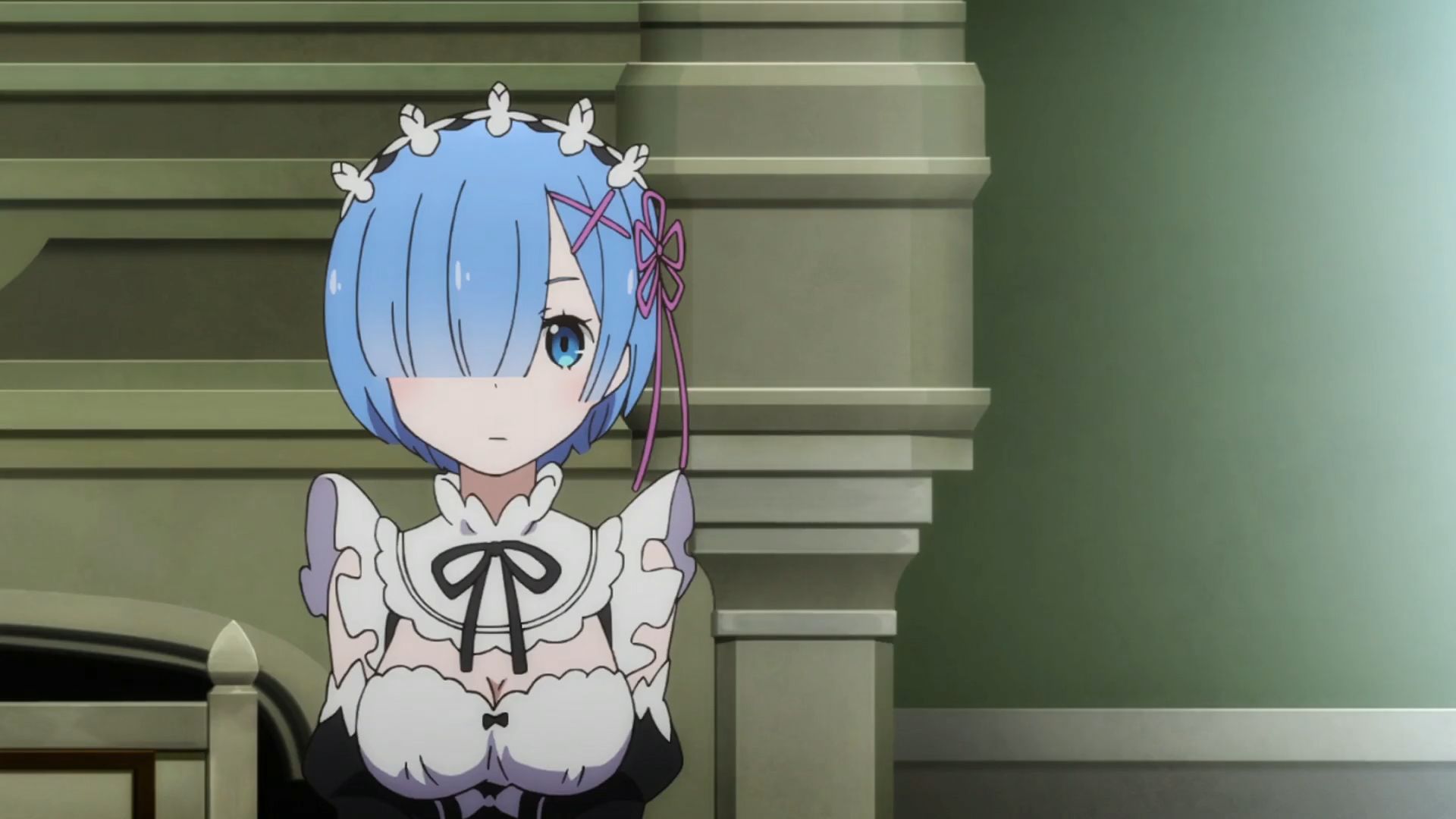 Rem from Re:ZERO is one of the cute anime girls. 