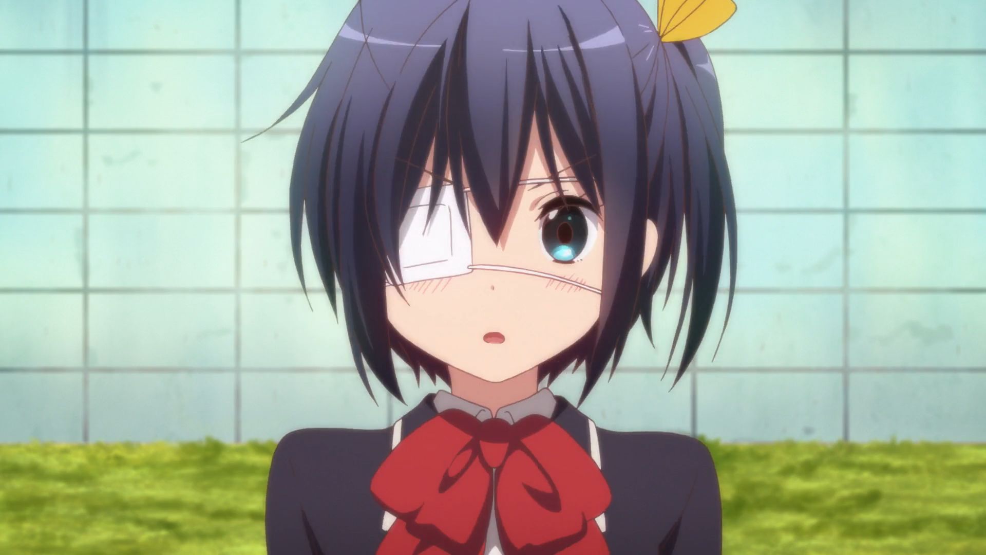 Rikka Takanashi from Love, Chunibyo, and Other Delusions is one of the cute anime girls. 