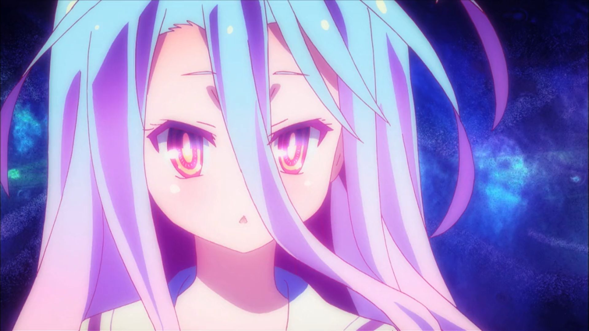 Shiro from No Game No Life is one of the cute anime girls. 